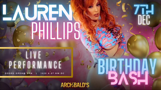 Lauren Phillips Birthday Bash Live Performances